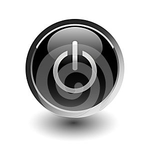 Black power button