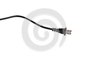 Black power plug, american