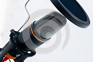 Black professional microphone