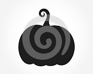 Black pumpkin shape icon