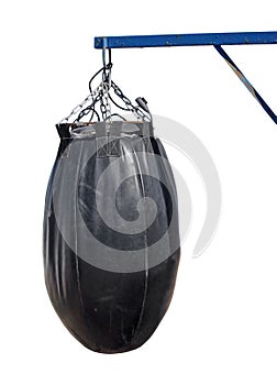 Black Punching bag for boxing