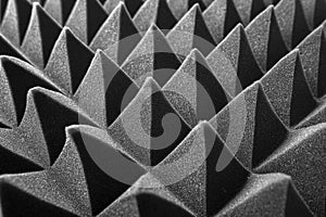 Black pyramids as an abstract background.