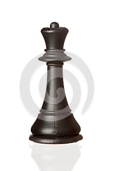 Black queen chess piece photo