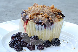 Black Raspberry Cupcake