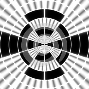 Black ray transmission tower or spotter symbol on the white background