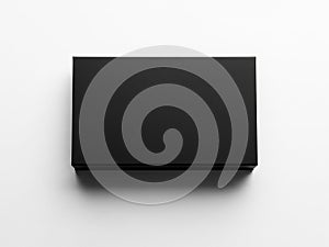 Black rectangle object isolated on white background