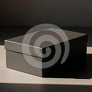 Black Rectangular Box on Table