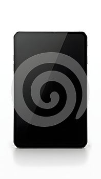 Black Rectangular Object on White Background