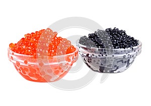 Black and red caviar