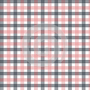 Black red check seamless pattern