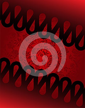 Black and red diagonal background