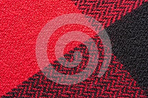 Black and Red Fabric Texture