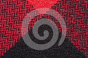 Black and Red Fabric Texture