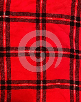 Black and Red Flannel Background - Add Your Text
