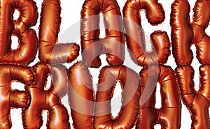 Black and red foil balloons Black Friday concept