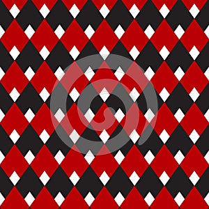 Black and red gingham, diamond seamless pattern, vintage pattern for background, fabric, wallpaper, textile printing