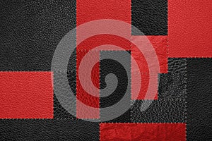 Black and red patch pattern texture background