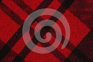 Black and red plaid pattern texture background