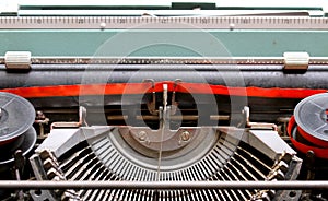 Black and Red Ribbon of an old Italian mechanical typewriter 2