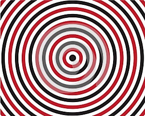 black with red spiral background