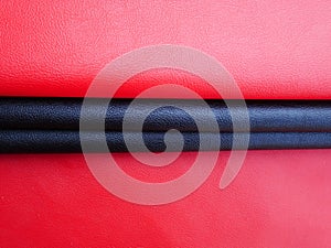 Black and red texture leather like surface background