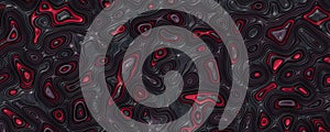 Black red wavy liquid background