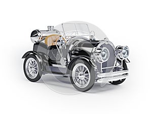 1910 black retro car