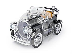 1910 black retro car