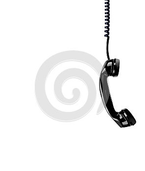 Black retro handset