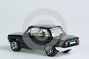 black retro toy car, miniature model car