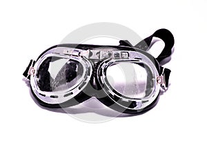 Black Retro Vintage Leathern Goggles