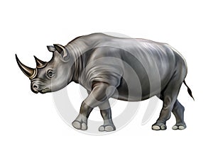 Black rhino Diceros bicornis photo