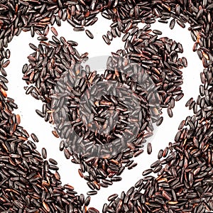 Black rice texture