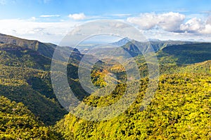 Black River Gorges National Park on Mauritius.