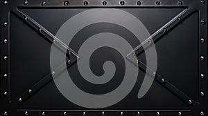 black riveted metal background