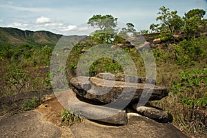 The Black Rocks Formations at Vale da lua in Chapada dos Veadeiros