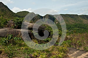 The Black Rocks Formations at Vale da lua in Chapada dos Veadeiros