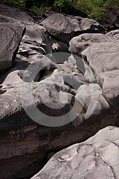 The Black Rocks Formations at Vale da lua or Valley of the Moon