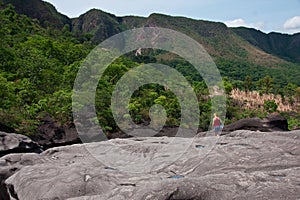 The Black Rocks Formations at Vale da lua or Valley of the Moon