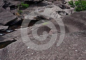 The Black Rocks Formations at Vale da lua or Valley of the Moon