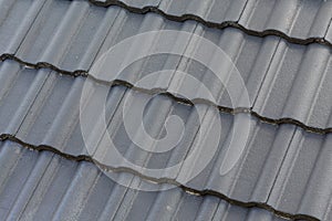 Black roof tiles