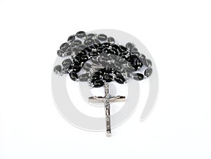 Black rosary beads