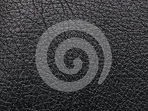 Black rough leather
