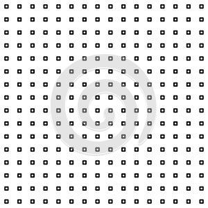 Black round corner square dotted pattern design element on white