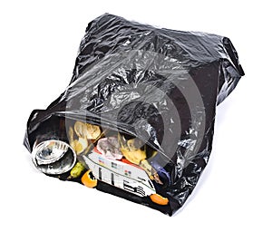 Black rubbish bag