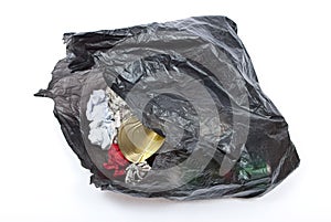 Black rubbish bag