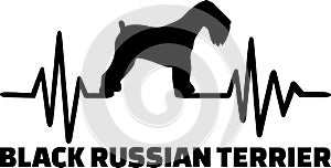 Black Russian Terrier heartbeat word