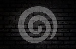 Black Rustic Texture black Old Brick Wall Surface. Uneven Painted Plaster