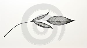 black sage leaf drawing