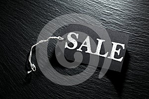 Black Sale tag background